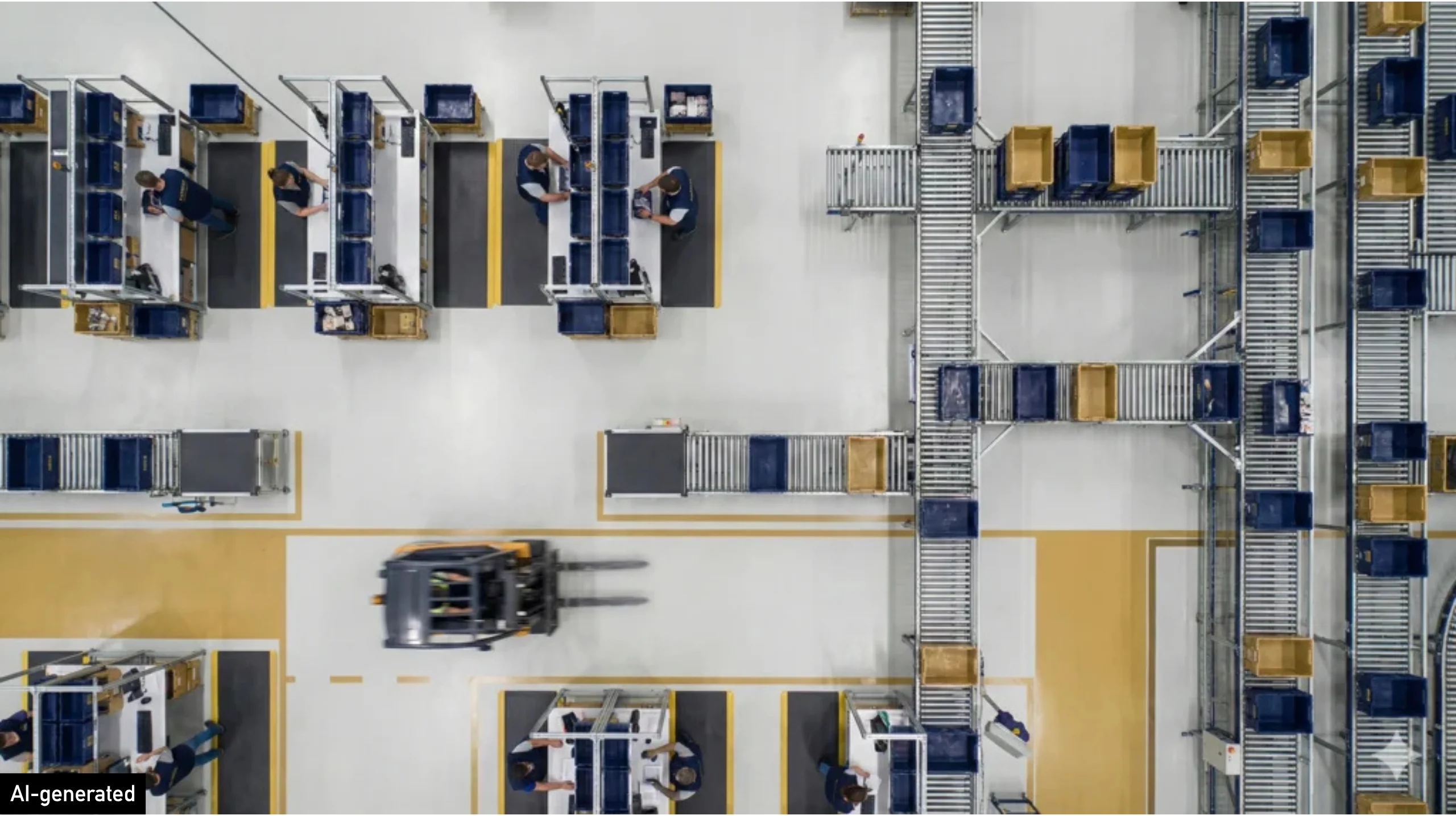 4. Bild SAP EWM Funktionen - Bird's Eye View auf Kommissionierung und Fördertechnik
